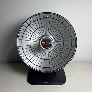 Presto HeatDish Plus Tilt Parabolic Electric Heater Model 0792801 TESTED Works